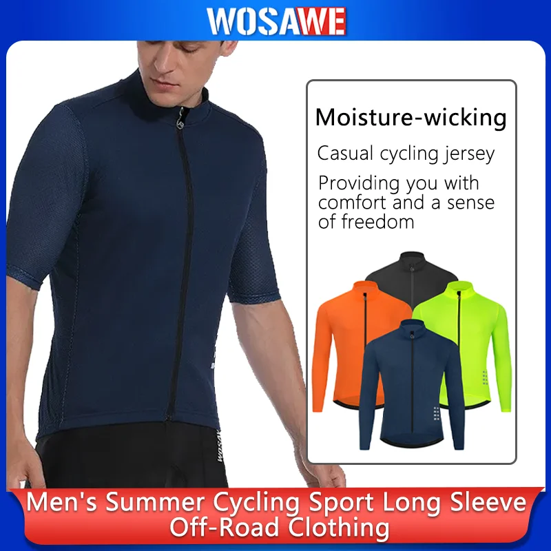 WOSAWE Men Summer Cycling Jersey Long Sleeve Motocross Jersey MTB Sweatshirt Downhill T-Shirt Mountain Bike Bicycle Clothing
WOSAWE Men Summer Cycling Jersey Long Sleeve Motocross Jersey MTB Sweatshirt Downhill T-Shirt Mountain Bike Bicycle Clothing