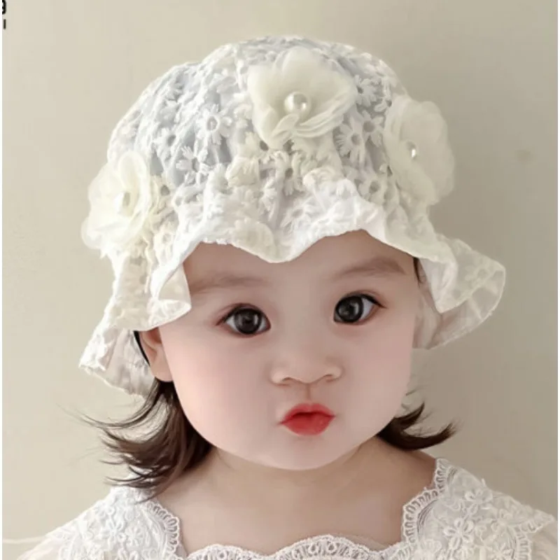 New Baby Princess Lace Floral Fisherman's Hat for Little Girls - Sun Protection
New Baby Princess Lace Floral Fisherman's Hat for Little Girls - Sun Protection