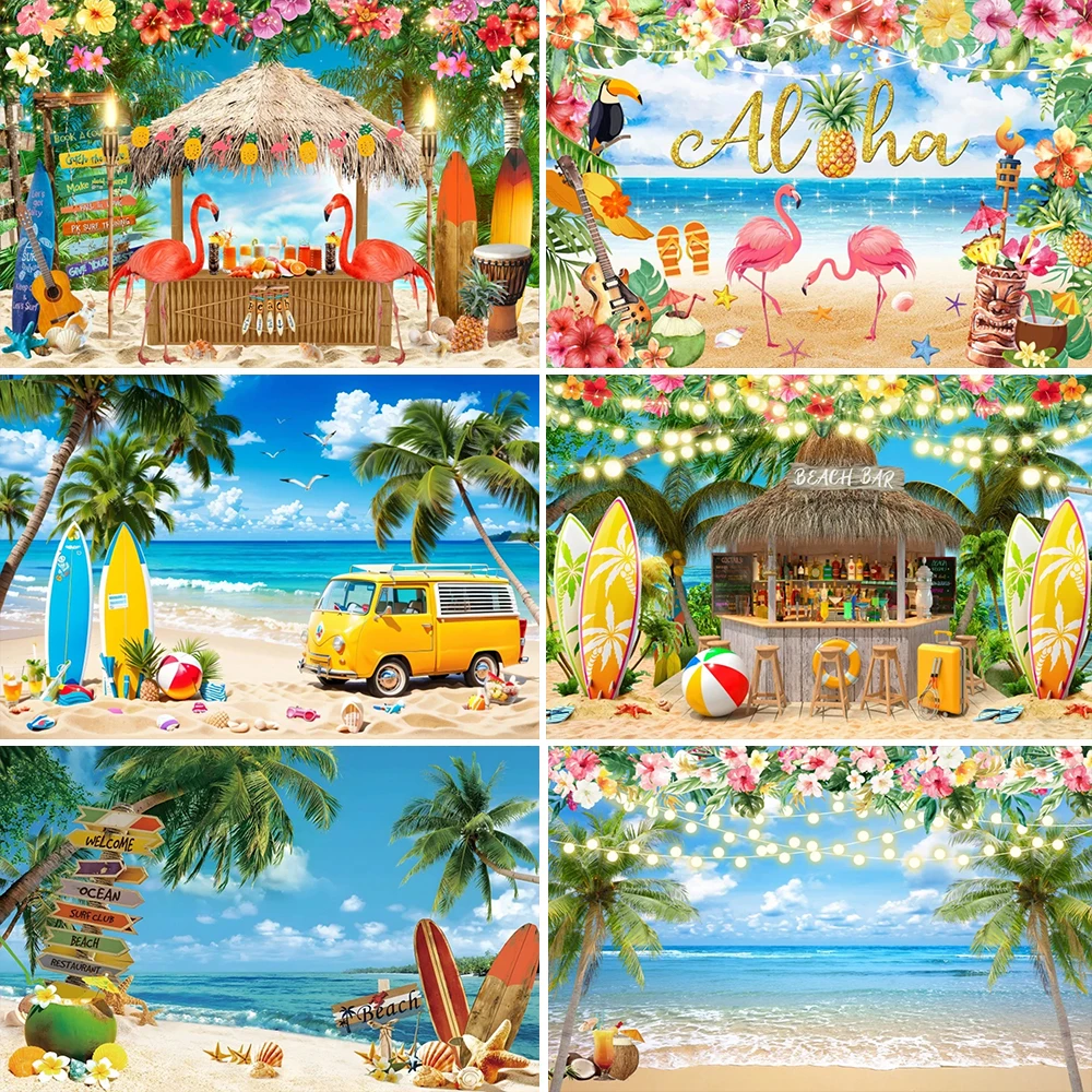 Hawaii Beach Theme Aloha Surfboard Seaside Tropical Flowers FlamingoKid Holiday Birthday Party Photography Backgroun
Hawaii Beach Theme Aloha Surfboard Seaside Tropical Flowers FlamingoKid Holiday Birthday Party Photography Backgroun