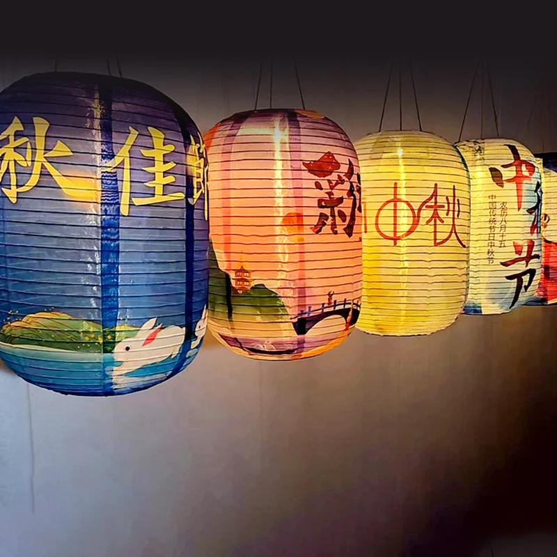 1/2 Pcs Chinese Style Beautiful Flowers And Full Moon Lantern Waterproof Cloth Lantern Mid-Autumn Festival Holiday Party Decor
1/2 Pcs Chinese Style Beautiful Flowers And Full Moon Lantern Waterproof Cloth Lantern Mid-Autumn Festival Holiday Party Decor
