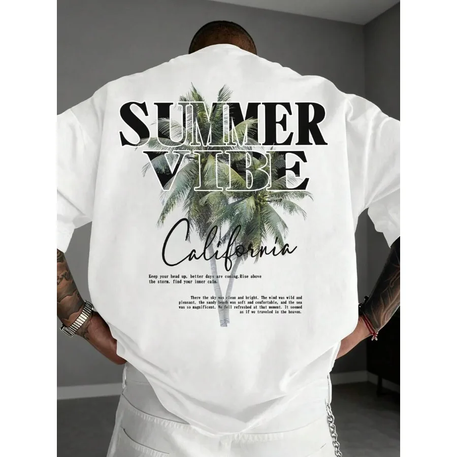 【New Arrival】California Summer Vibe Palm Tree Oversized Graphic T-Shirt | White Cotton Beach Tee
【New Arrival】California Summer Vibe Palm Tree Oversized Graphic T-Shirt | White Cotton Beach Tee