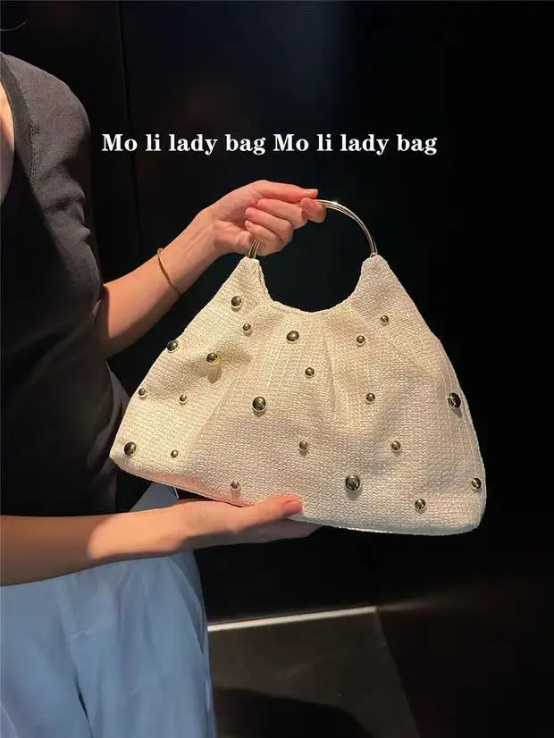 Summer Holiday Vacation Beach Bag Straw Woven Handmade Women Handbag Large Capacity Fashion Beads Beaded Tote Bag Shoulder Bag
Summer Holiday Vacation Beach Bag Straw Woven Handmade Women Handbag Large Capacity Fashion Beads Beaded Tote Bag Shoulder Bag