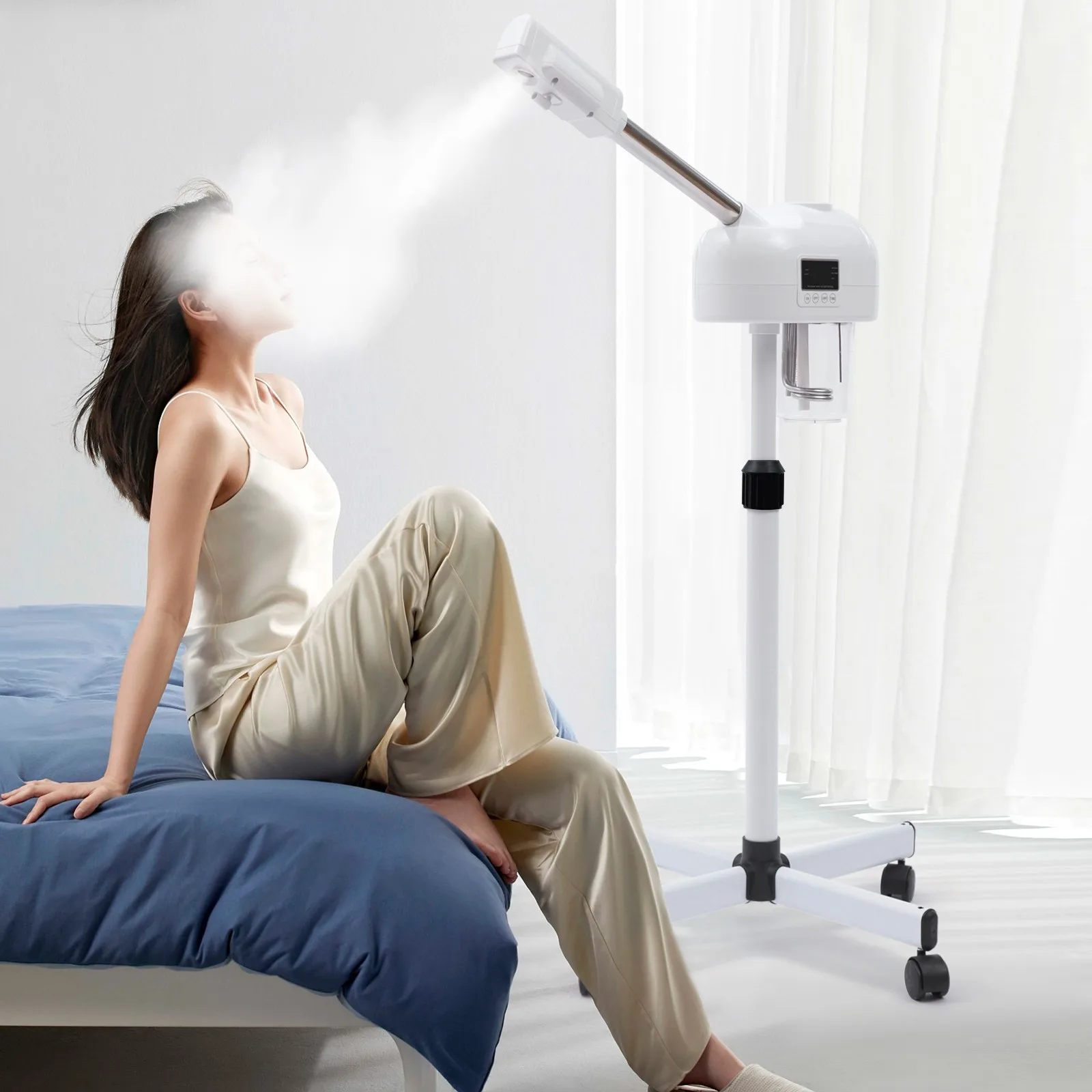 Chuangsi 118A White Facial Steamer Mist Sprayer Professional Beauty Salon Face Humidifier US Plug 110V For Home & Salon
Chuangsi 118A White Facial Steamer Mist Sprayer Professional Beauty Salon Face Humidifier US Plug 110V For Home & Salon