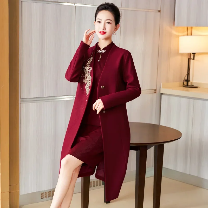 Yourqipao Summer New Chinese Style Hanfu Cheongsam Mother Bride Dresses Wedding Party Dress Cocktail Evening Qipao for Women
Yourqipao Summer New Chinese Style Hanfu Cheongsam Mother Bride Dresses Wedding Party Dress Cocktail Evening Qipao for Women