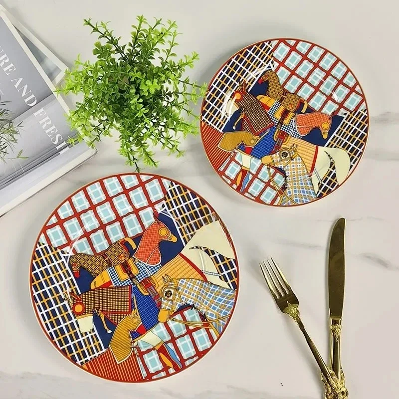European style Western cuisine plate, fabric checkered mug plate, luxurious afternoon tea cup gift box, coffee cup plate
European style Western cuisine plate, fabric checkered mug plate, luxurious afternoon tea cup gift box, coffee cup plate