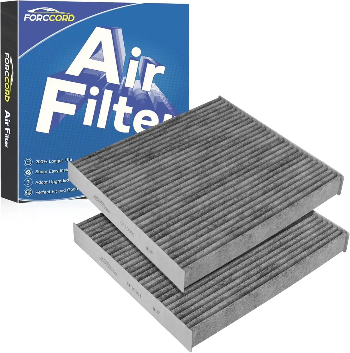 2-Pack HEPA Cabin Air Filter CF10381 Fits for Hyundai Azera/Sonata 2006-2008, Santa Fe 2007-2009, Kia Carnival 2022-2026 Activat
2-Pack HEPA Cabin Air Filter CF10381 Fits for Hyundai Azera/Sonata 2006-2008, Santa Fe 2007-2009, Kia Carnival 2022-2026 Activat