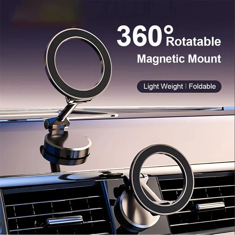 Magnetic Car Compact Cell Phone Holder for MagSafe 360 degree Adjustable Magnetic Car Mount for iPhone 15 14 13 12 Pro
Magnetic Car Compact Cell Phone Holder for MagSafe 360 degree Adjustable Magnetic Car Mount for iPhone 15 14 13 12 Pro