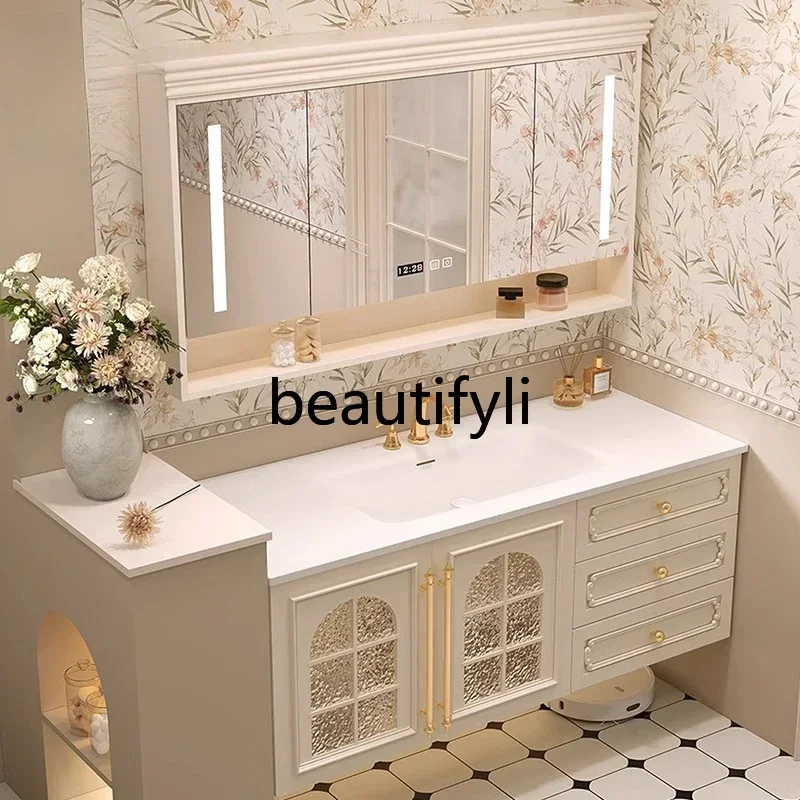 Французский кремовый ветер, шкаф для ванной комнаты, комбинированный туалет, умывальник, шкаф для умывальника, Corian
Французский кремовый ветер, шкаф для ванной комнаты, комбинированный туалет, умывальник, шкаф для умывальника, Corian