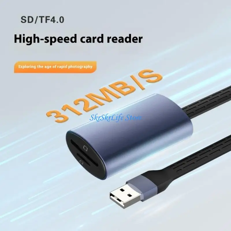 E65E Two Slot TF Card Reader Type C USB 3.1 Fast Speed 312MB/s Portable Aluminum
E65E Two Slot TF Card Reader Type C USB 3.1 Fast Speed 312MB/s Portable Aluminum