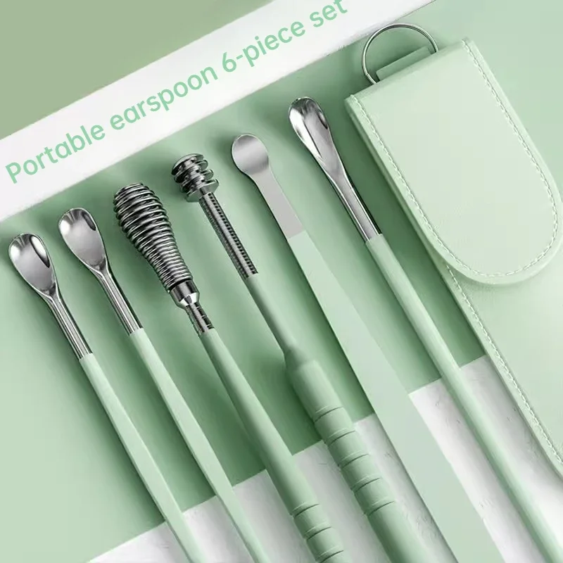 Full Set of Ear-picking Scoop 6-piece Macaron Portable Home Adult Keychain Screw Ear-picking Tool Ear Care Spa Set Full of Tools
Full Set of Ear-picking Scoop 6-piece Macaron Portable Home Adult Keychain Screw Ear-picking Tool Ear Care Spa Set Full of Tools