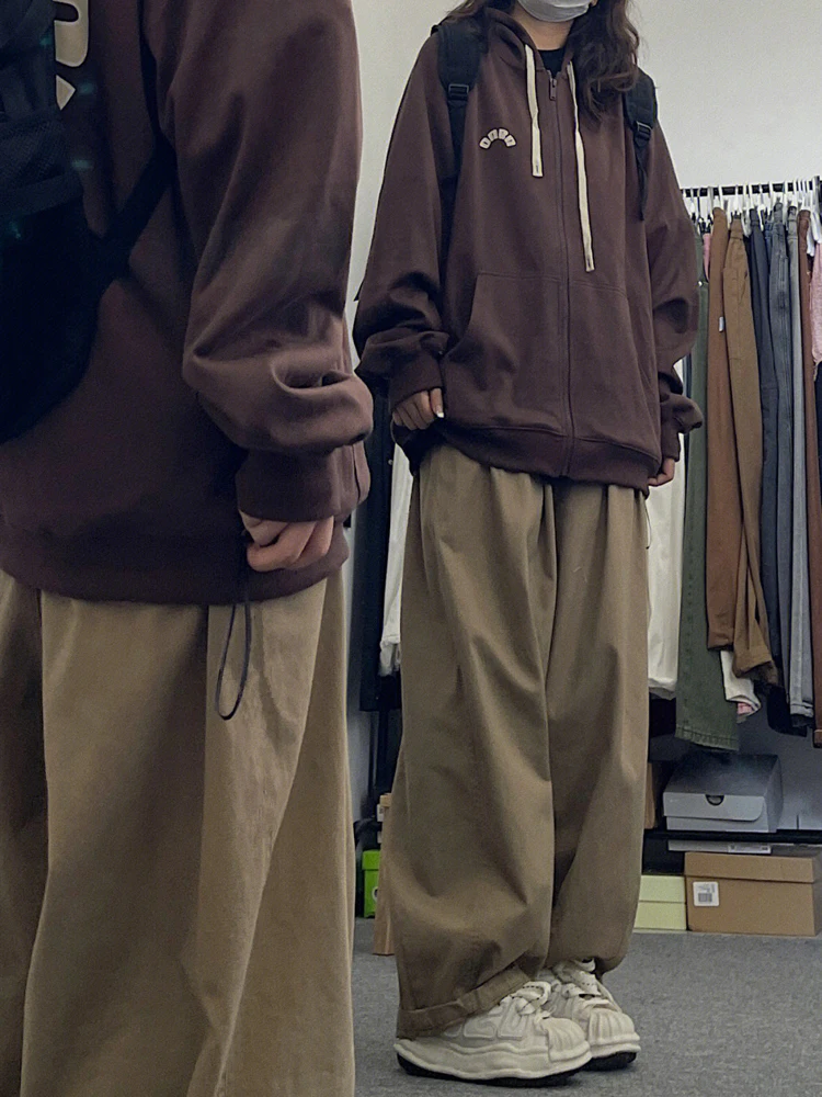 High Waist Wide Leg Pants Loose Casual Cotton Men's Workwear Straight Leg Sports Trousers Street Style Summer New Arrival
High Waist Wide Leg Pants Loose Casual Cotton Men's Workwear Straight Leg Sports Trousers Street Style Summer New Arrival