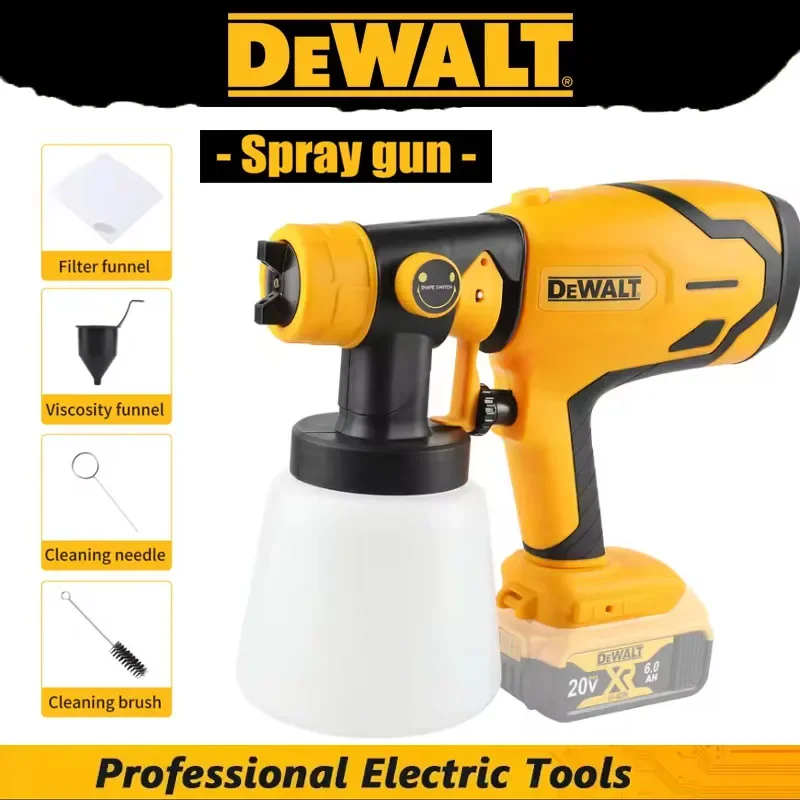 Новый аккумуляторный электрический краскопульт Dewalt 2026 года, 800 мл, высокомощный, для покраски мебели, аэрограф, для аккумуляторов Dewalt
Новый аккумуляторный электрический краскопульт Dewalt 2026 года, 800 мл, высокомощный, для покраски мебели, аэрограф, для аккумуляторов Dewalt