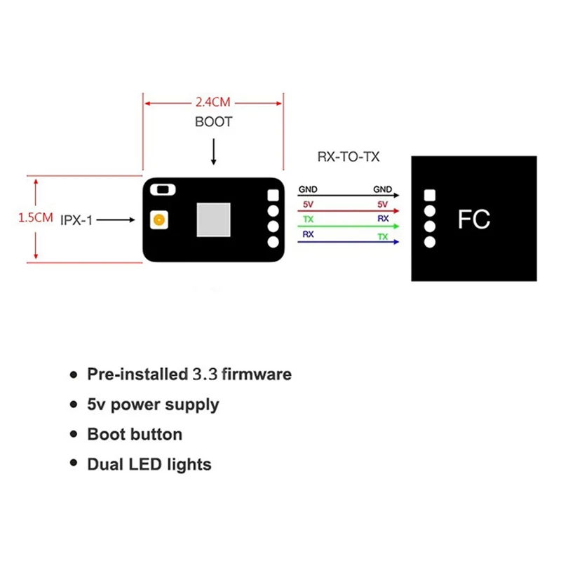 ELRS Diversity Receiver DUAL RX 915 МГц/868 МГц Встроенный TCXO для радиоуправляемого самолета FPV Дроны дальнего действия DIY Запчасти
ELRS Diversity Receiver DUAL RX 915 МГц/868 МГц Встроенный TCXO для радиоуправляемого самолета FPV Дроны дальнего действия DIY Запчасти
