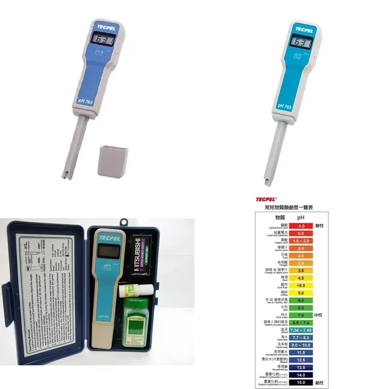 TECPEL PH-703 Pocket Pen Type PH Meter, High Resolution 0.01 Accuracy Portable Digital Water Quality Testing Tester
TECPEL PH-703 Pocket Pen Type PH Meter, High Resolution 0.01 Accuracy Portable Digital Water Quality Testing Tester