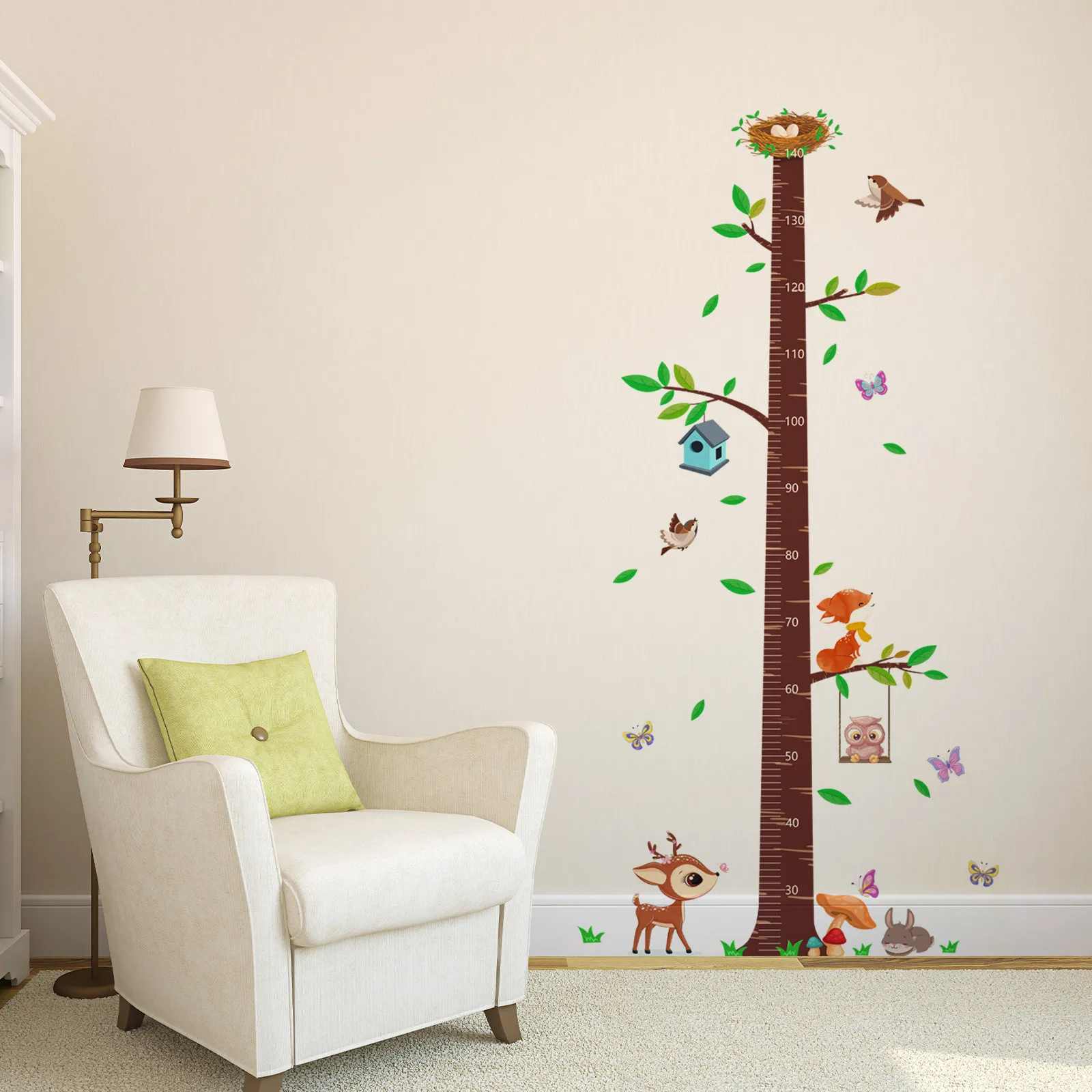 Cartoon Animal Branch Bird Height Wall Sticker Kids Room Decor Self adhesive MS1530 Small Size Growth Chart Height Measurement
Cartoon Animal Branch Bird Height Wall Sticker Kids Room Decor Self adhesive MS1530 Small Size Growth Chart Height Measurement