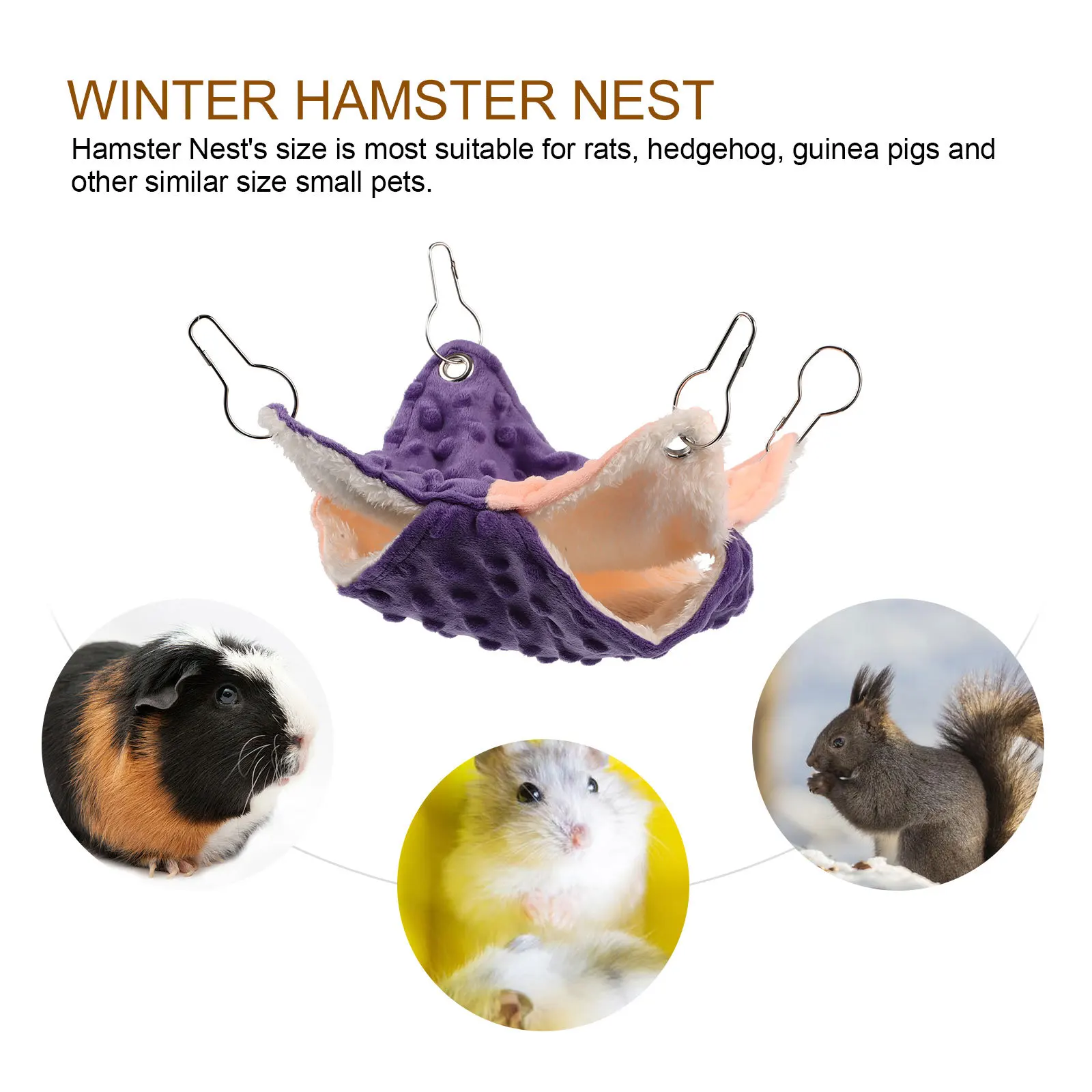 Pet Hammock Squirrel Bed Hamster Resting Rat for Cage Home Cloth Comfortable Chinchilla
Pet Hammock Squirrel Bed Hamster Resting Rat for Cage Home Cloth Comfortable Chinchilla