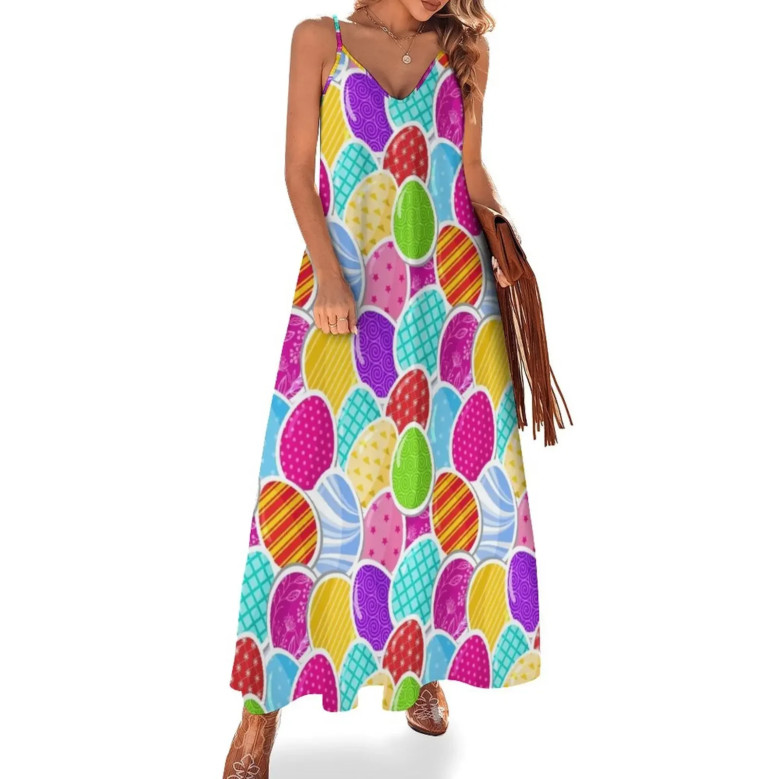 Easter Eggs Pattern Sleeveless Dress elegant and pretty women's dresses Clothing female wedding dresses for woman
Easter Eggs Pattern Sleeveless Dress elegant and pretty women's dresses Clothing female wedding dresses for woman