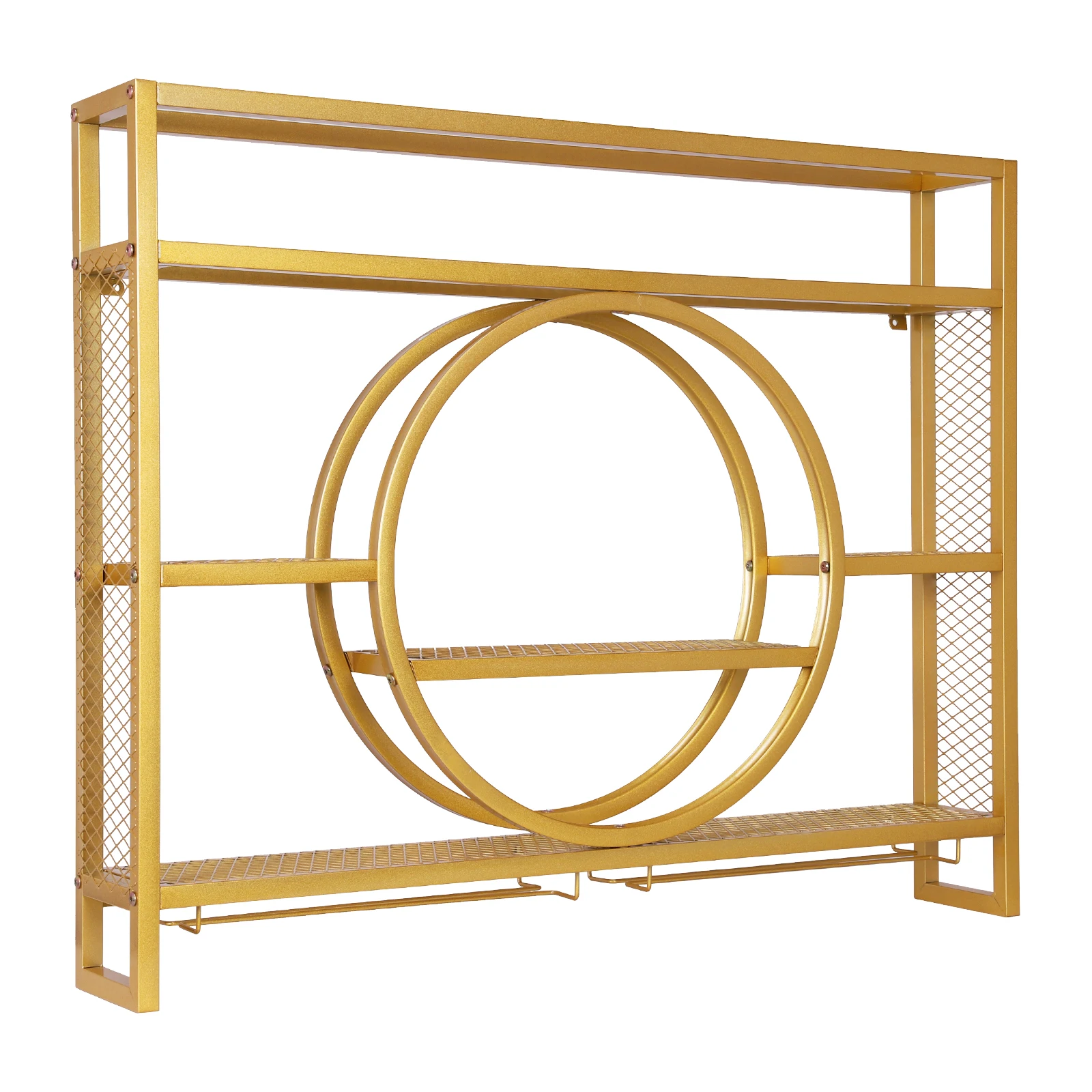 Wine Glass Rack Floating Bar Shelves Metal Wall Mounted Wine Rack 3 Tier with LED Light with Wine Glass Holder for Home Cellar
Wine Glass Rack Floating Bar Shelves Metal Wall Mounted Wine Rack 3 Tier with LED Light with Wine Glass Holder for Home Cellar