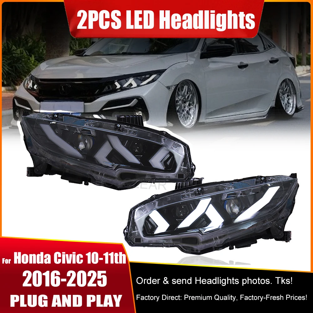 Фары в сборе для Honda Civic 10 11 седан 2016-2025, светодиодные задние фонари, общие линии, стоп-сигналы, фонари заднего хода
Фары в сборе для Honda Civic 10 11 седан 2016-2025, светодиодные задние фонари, общие линии, стоп-сигналы, фонари заднего хода