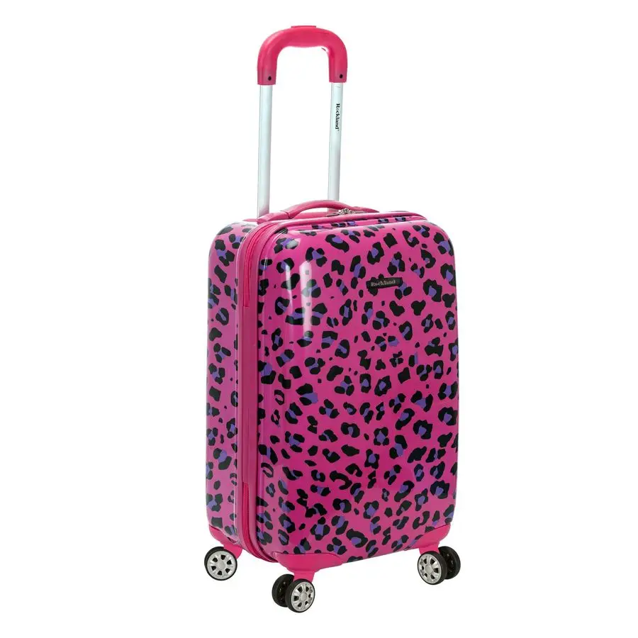 Hardside Spinner Wheel Luggage, Magenta Leopard, CarryOn 20Inch
Hardside Spinner Wheel Luggage, Magenta Leopard, CarryOn 20Inch