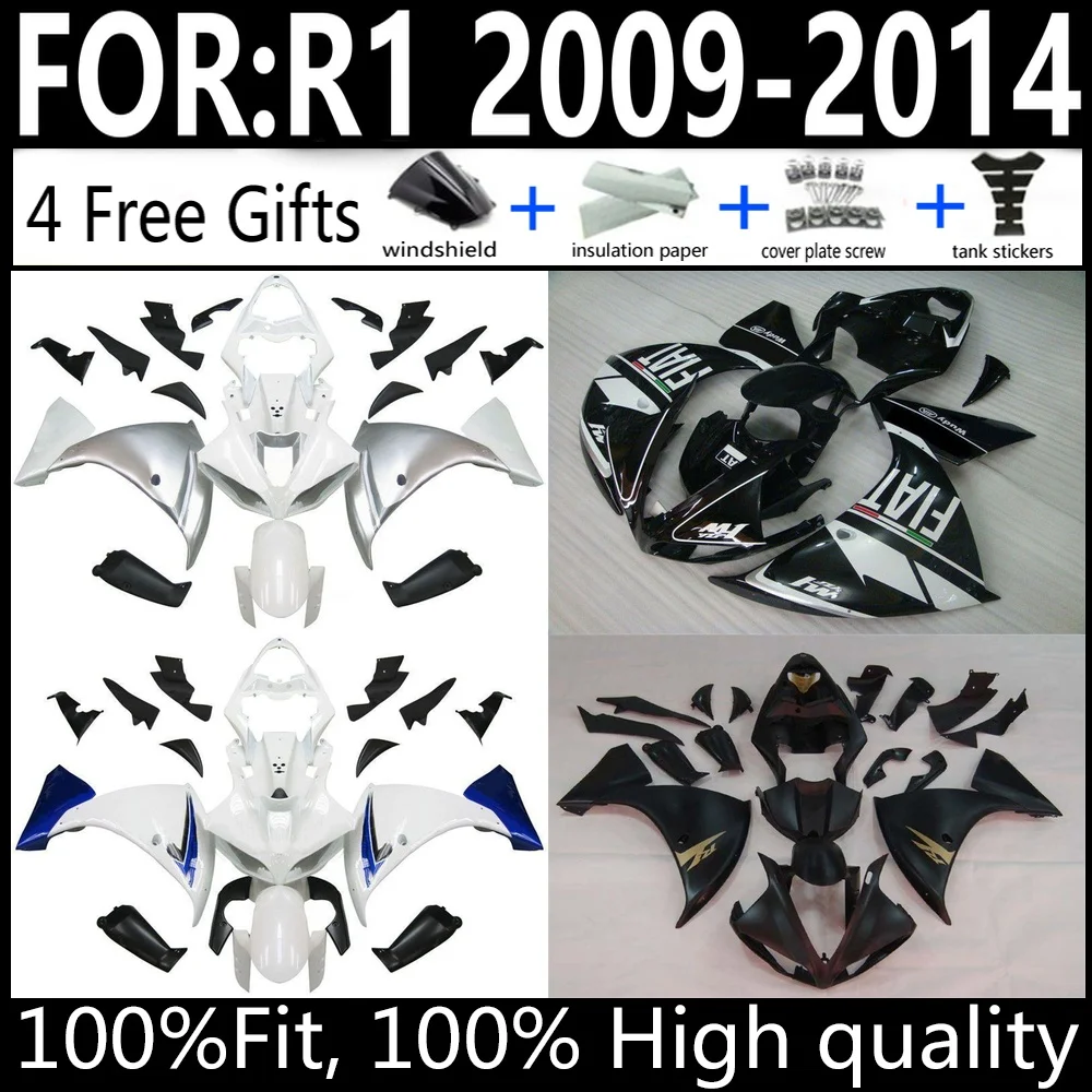 Yamaha YZF-R1 09 10 11 12 13 14 R1 2009-2014 Motorcycle Fairings Kit ABS Plastic Body Work Cowlings Set Full Body
Yamaha YZF-R1 09 10 11 12 13 14 R1 2009-2014 Motorcycle Fairings Kit ABS Plastic Body Work Cowlings Set Full Body