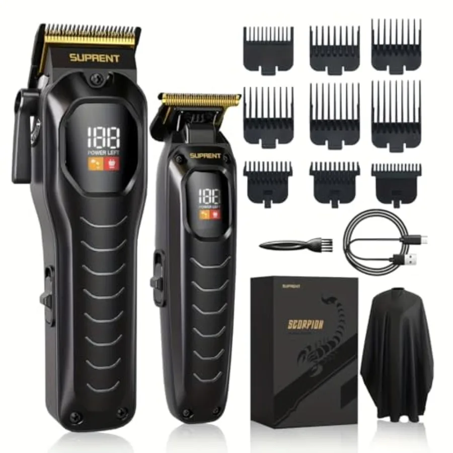 Cordless Hair Clippers for Men - Professional Hair Clipper and Trimmer Set Wireless Hair Cutting Kit for Family Rechargeable Co
Cordless Hair Clippers for Men - Professional Hair Clipper and Trimmer Set Wireless Hair Cutting Kit for Family Rechargeable Co