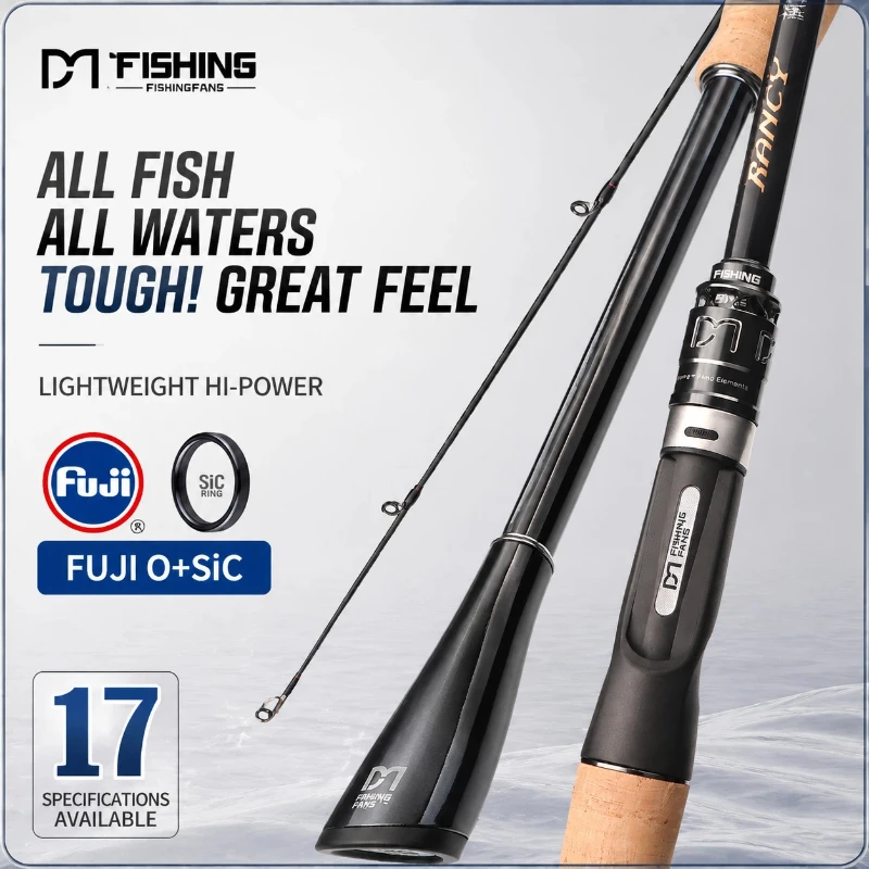 Fishingfans Lanxi MAX 2-Section General Casting Rod, FUJI-O+SIC Guides, 2A Cork Grip, Full Spec FUJI Scroll holder
Fishingfans Lanxi MAX 2-Section General Casting Rod, FUJI-O+SIC Guides, 2A Cork Grip, Full Spec FUJI Scroll holder