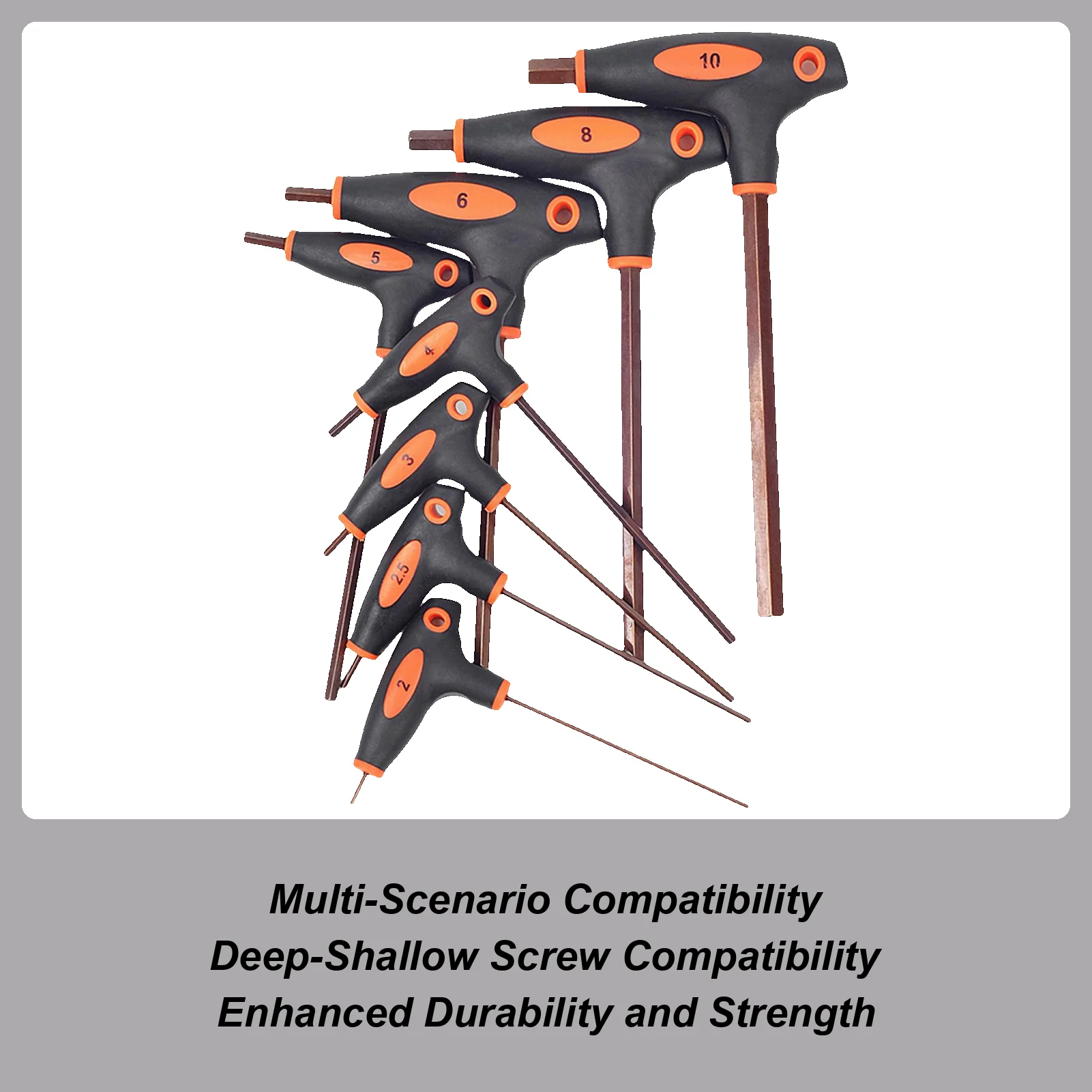 T Handle Hex Key Set 8-piece Double-ended T Handle Hexagonal Wrench Long Arm Hex Key Set For Outdoor Home Furniture Bike Garage
T Handle Hex Key Set 8-piece Double-ended T Handle Hexagonal Wrench Long Arm Hex Key Set For Outdoor Home Furniture Bike Garage