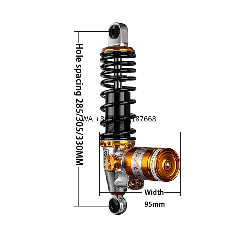 Motorcycle Modification Accessories-P35 Rear Hydraulic Shock Absorber Aluminum Alloy Adjustable Damping 285/305/330mm
Motorcycle Modification Accessories-P35 Rear Hydraulic Shock Absorber Aluminum Alloy Adjustable Damping 285/305/330mm