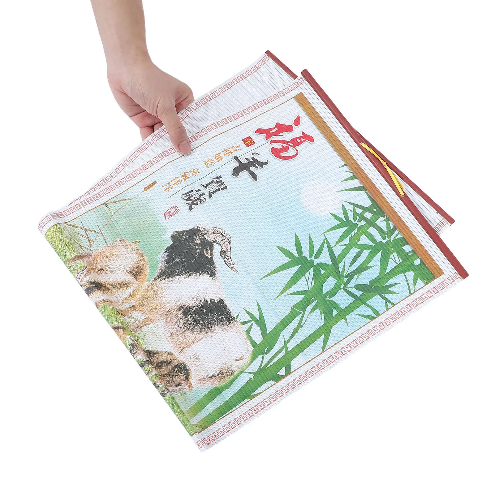 Year of The Goat Wall Scroll Calendar 2027 Chinese New Year Decorative Hanging Poster Goat Zodiac Imitation Rattan Farmhouse
Year of The Goat Wall Scroll Calendar 2027 Chinese New Year Decorative Hanging Poster Goat Zodiac Imitation Rattan Farmhouse