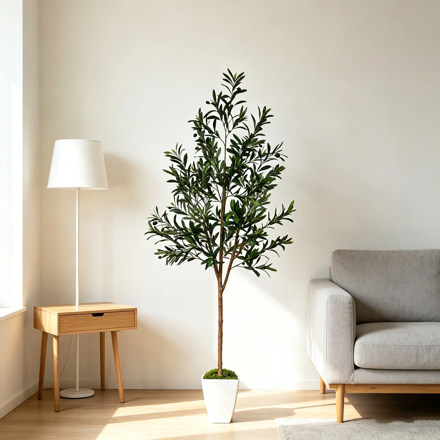 160-180Cm/5.9Ft Artificial Olive Plant Tree Realistic Faux Greenery for Home Garden Living Room Decoration Indoor Outdoor Decor
160-180Cm/5.9Ft Artificial Olive Plant Tree Realistic Faux Greenery for Home Garden Living Room Decoration Indoor Outdoor Decor