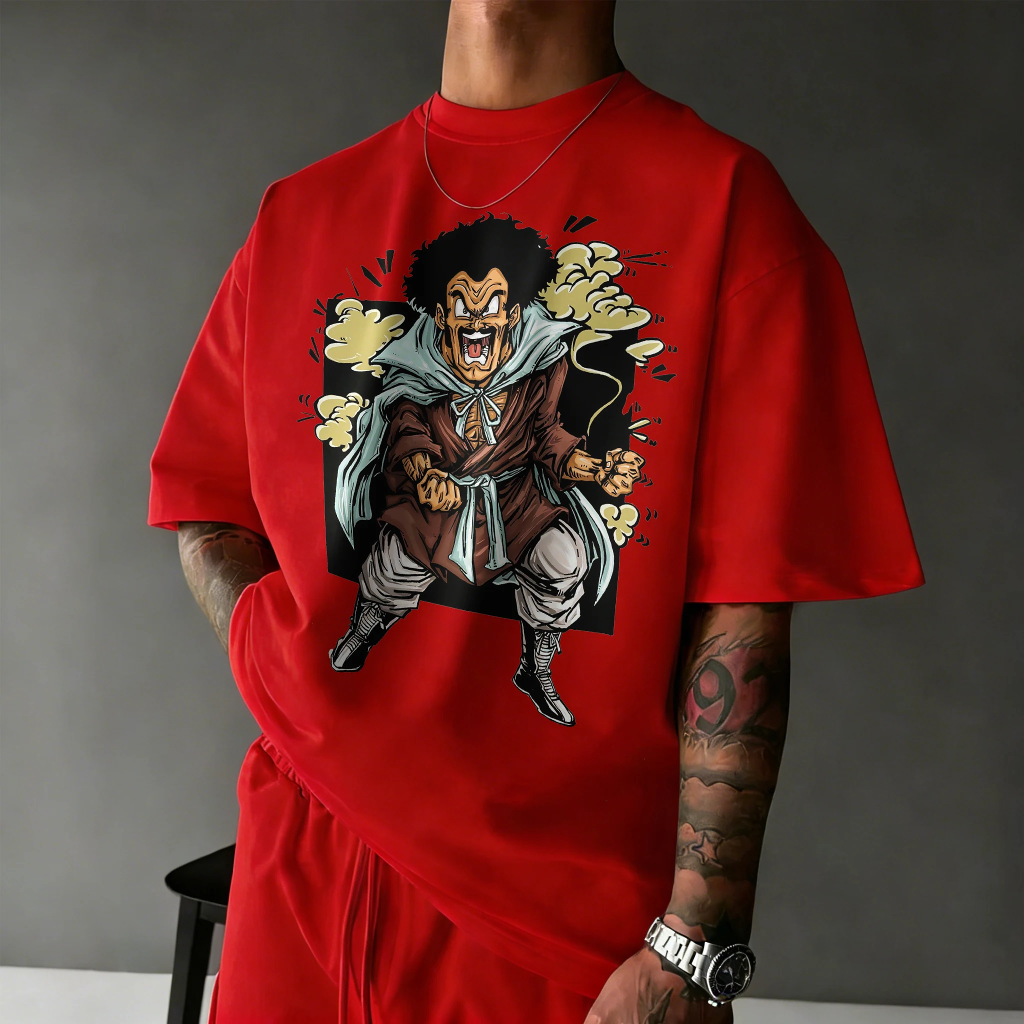 Dragon Ball 2026 New Summer 40th Anniversary Mr. Satan Cotton Anime Printed T-shirt Extra Size Casual Streetwear Unisex
Dragon Ball 2026 New Summer 40th Anniversary Mr. Satan Cotton Anime Printed T-shirt Extra Size Casual Streetwear Unisex