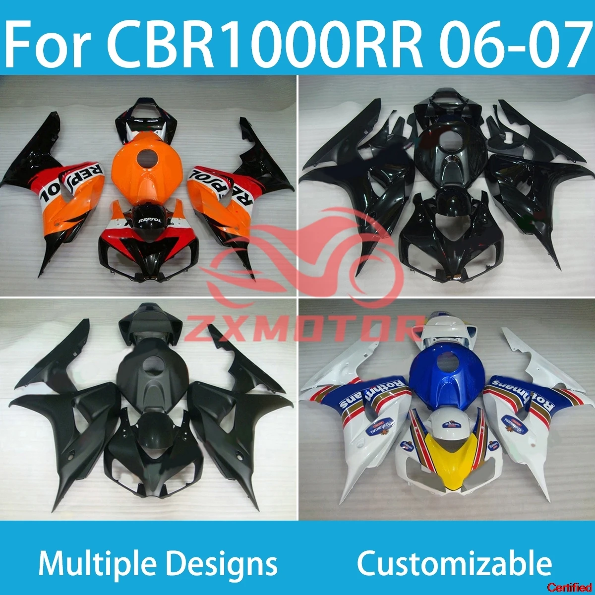Complete CBR1000RR 2006 2007 100% Fit Fairings for HONDA CBR1000RR 06 07 Fairing Kit Motorcycle Bodywork
Complete CBR1000RR 2006 2007 100% Fit Fairings for HONDA CBR1000RR 06 07 Fairing Kit Motorcycle Bodywork