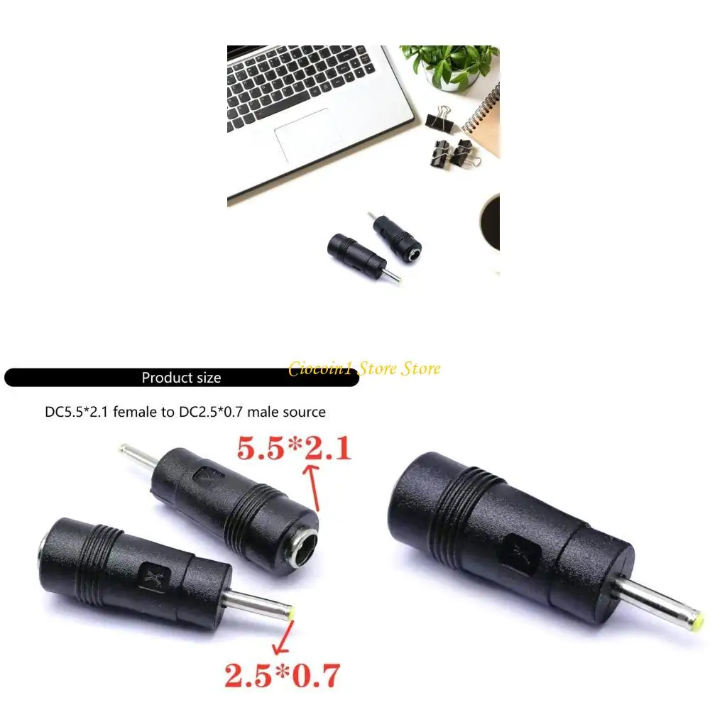 A3PC Essential Laptops Power Supply Adapter Tip Portable DC5521 to DC2507 Connector Adapter Converter for Notebook Computer
A3PC Essential Laptops Power Supply Adapter Tip Portable DC5521 to DC2507 Connector Adapter Converter for Notebook Computer