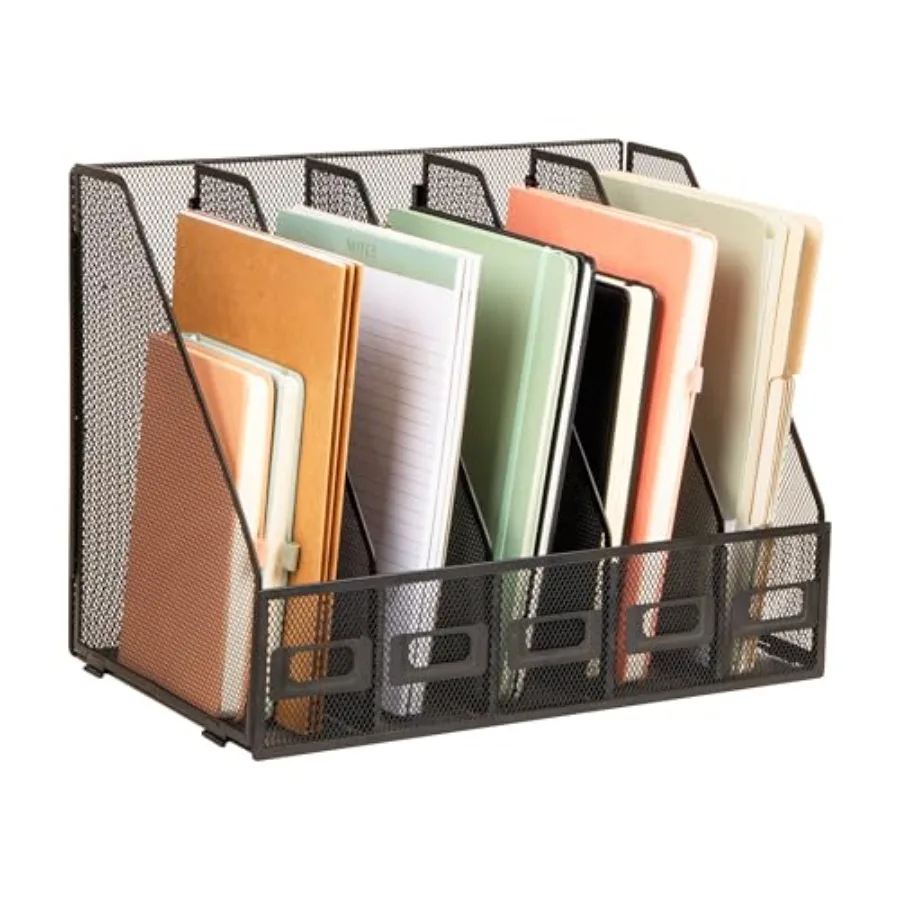 Mind Reader 5-Compartment Vertical File Organizer Desktop Paper Sorter Office Metal Mesh Black
Mind Reader 5-Compartment Vertical File Organizer Desktop Paper Sorter Office Metal Mesh Black