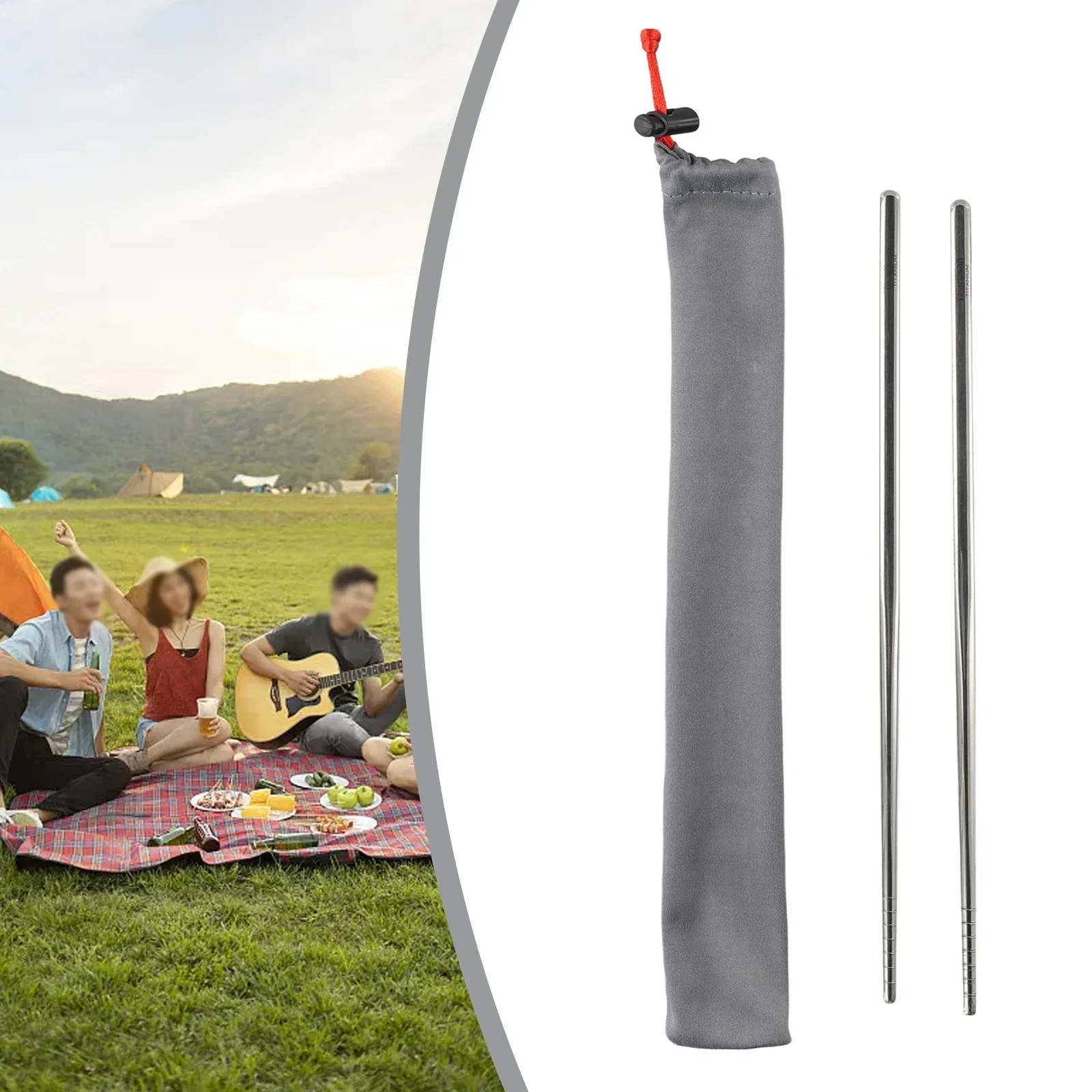 1 Pair Pure-Titanium Chopsticks Bring A Cloth Bag Non-Slip Lightweight Healthy Tableware Versatile Portable Utensil Tools
1 Pair Pure-Titanium Chopsticks Bring A Cloth Bag Non-Slip Lightweight Healthy Tableware Versatile Portable Utensil Tools