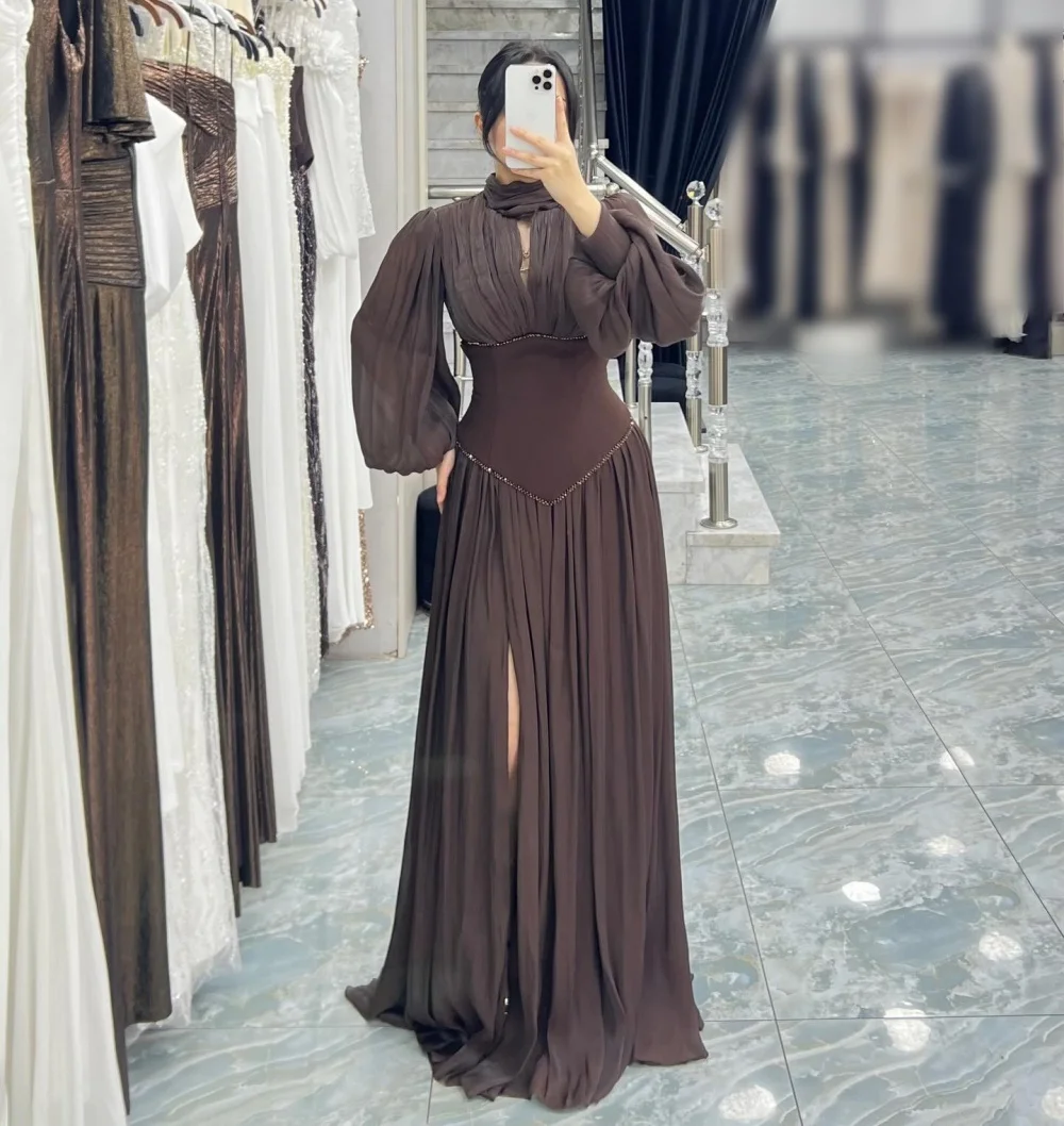 Customized Elegant Formal Evening Dress Long Sleeves Pleat A-line Long Dresses Grace Party Wedding Classic High Quality
Customized Elegant Formal Evening Dress Long Sleeves Pleat A-line Long Dresses Grace Party Wedding Classic High Quality
