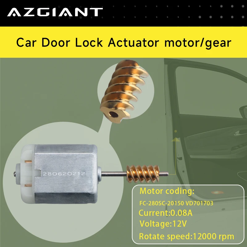 Car Power Door Locks actuator motor FC-280SC Worm 3T Repair Tools For 2017-2022 Hyundai Ioniq New Interior Replacement Parts
Car Power Door Locks actuator motor FC-280SC Worm 3T Repair Tools For 2017-2022 Hyundai Ioniq New Interior Replacement Parts