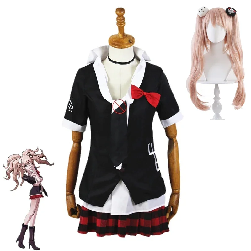 Аниме Danganronpa костюмы для косплея Emboitement Inushio Kimuchi Enoshima Junko униформа кафе рабочая одежда парик
Аниме Danganronpa костюмы для косплея Emboitement Inushio Kimuchi Enoshima Junko униформа кафе рабочая одежда парик