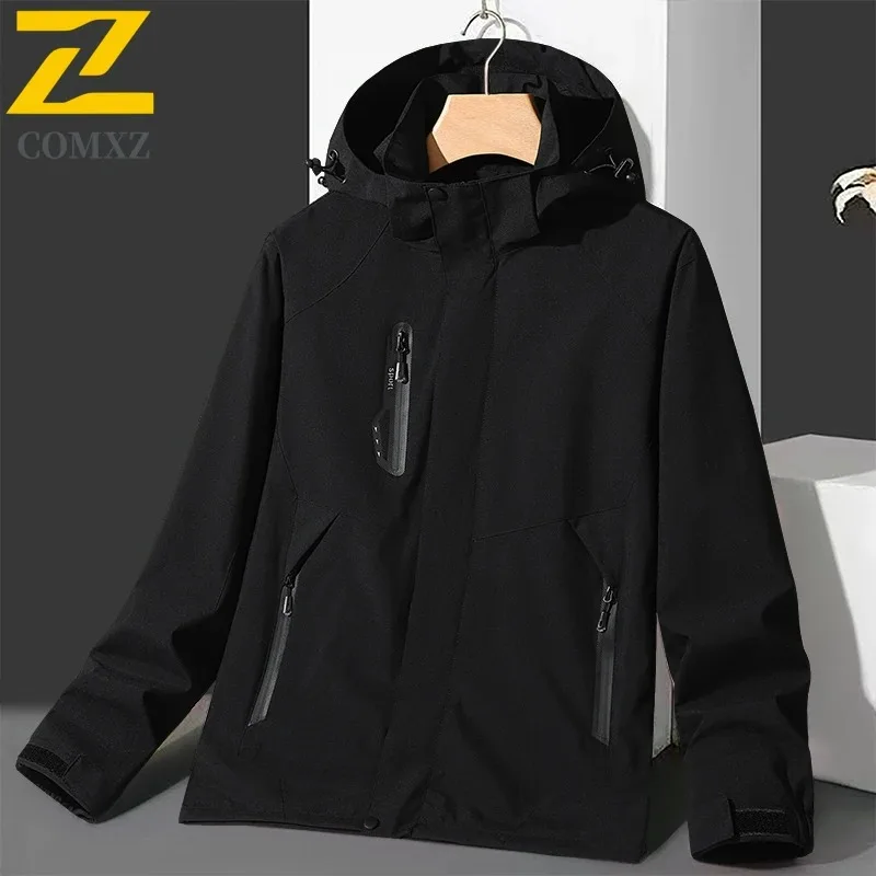 Mens Outdoor Waterproof Jacket 2025 Trendy Detachable Hood Windproof Jackets Camping Fishing Lightweight Autumn Windbreaker
Mens Outdoor Waterproof Jacket 2025 Trendy Detachable Hood Windproof Jackets Camping Fishing Lightweight Autumn Windbreaker