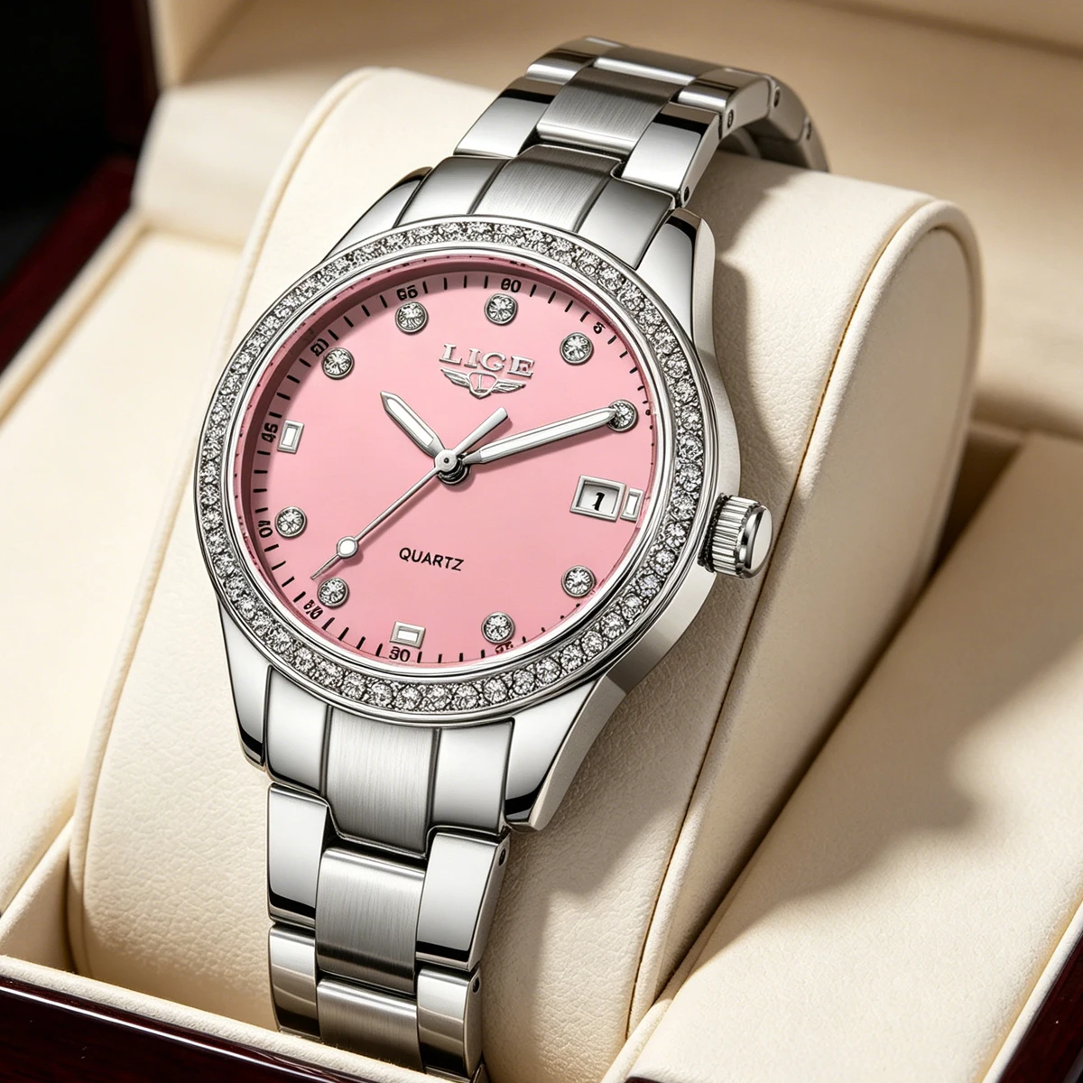LIGE Luxury Fashion Ladies Watch Diamond Dial Quartz Watches Waterproof Elegant Women's Wristwatch Relogio Masculino +Gift Box
LIGE Luxury Fashion Ladies Watch Diamond Dial Quartz Watches Waterproof Elegant Women's Wristwatch Relogio Masculino +Gift Box