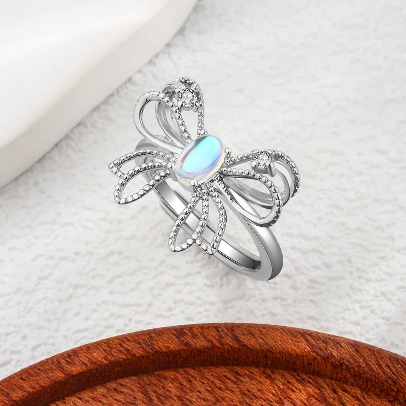 925 Sterling Silver Bow Knot Crystal Rings For Women Luxury Adjustable Fine Jewelry Accessories Wholesale Jewellery Women
925 Sterling Silver Bow Knot Crystal Rings For Women Luxury Adjustable Fine Jewelry Accessories Wholesale Jewellery Women