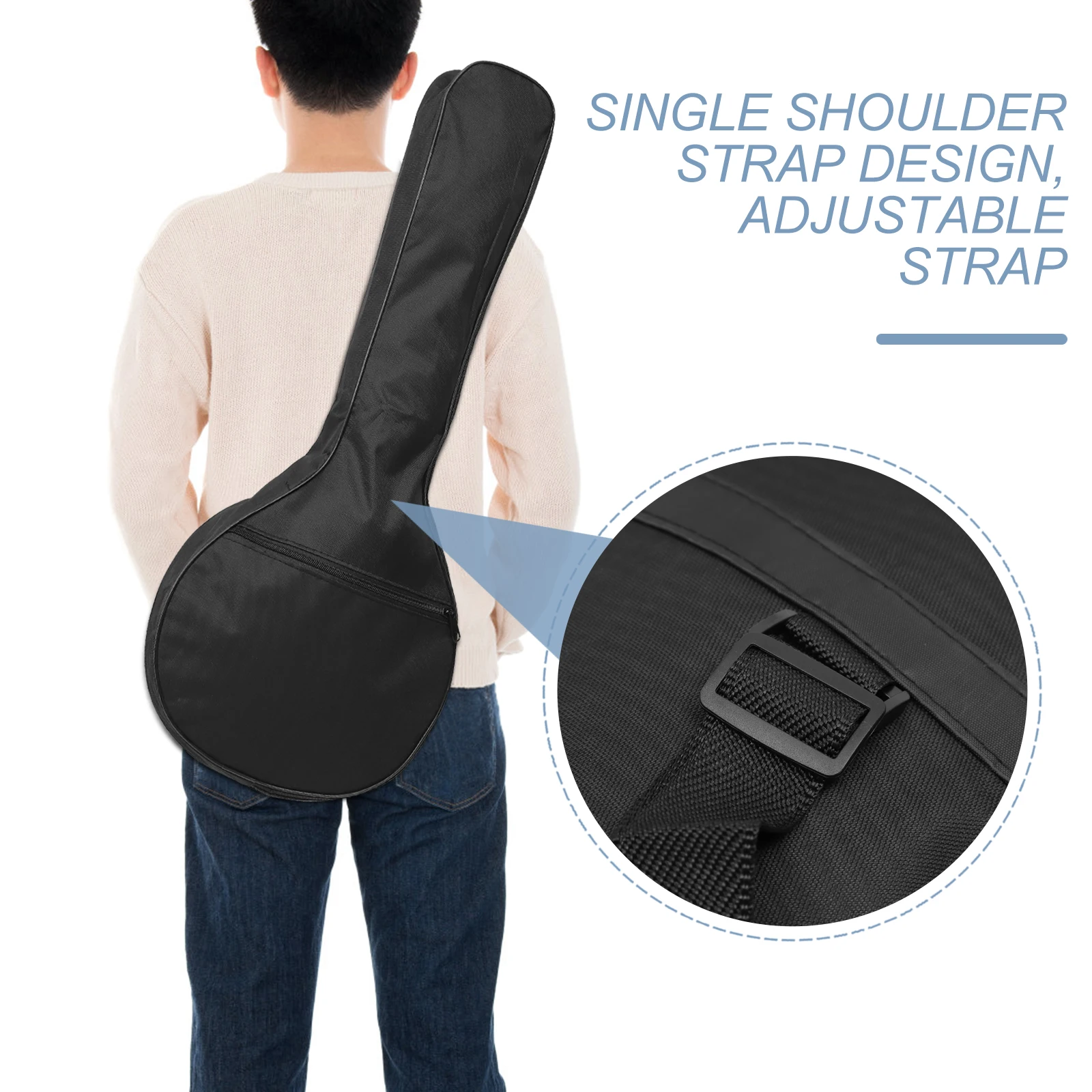 Mandolin Bag Lightweight Black Oxford Soft Case Backpack Storage Wear-resistant Waterproof Breathing Shoulder Pack
Mandolin Bag Lightweight Black Oxford Soft Case Backpack Storage Wear-resistant Waterproof Breathing Shoulder Pack