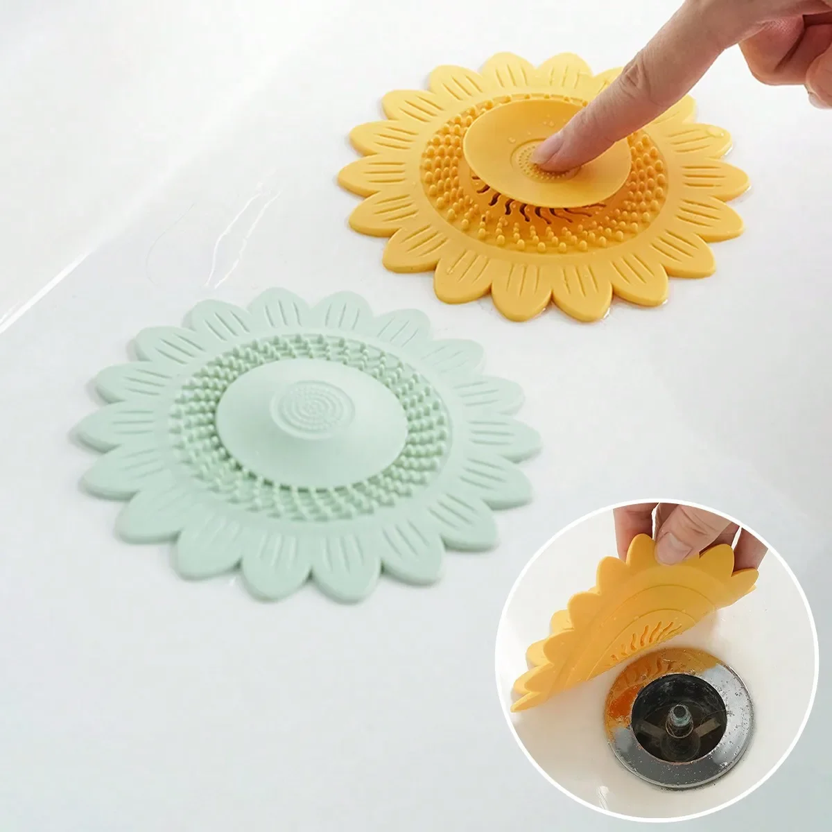 Household Multifunctional Colorful Silicone Creative Flower-shaped Drain For Bathroom And Kitchen Sinks Anti-clogging Filte
Household Multifunctional Colorful Silicone Creative Flower-shaped Drain For Bathroom And Kitchen Sinks Anti-clogging Filte