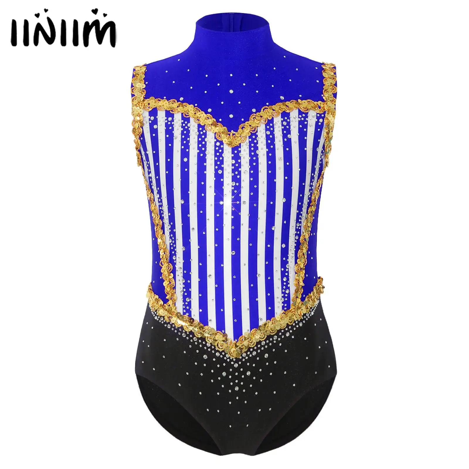 Kids Girls Glitter Sequins Gymnastics Leotards Ballet Dance Performance Costume Shiny Rhinestones Circus Ringmaster Jumpsuit
Kids Girls Glitter Sequins Gymnastics Leotards Ballet Dance Performance Costume Shiny Rhinestones Circus Ringmaster Jumpsuit