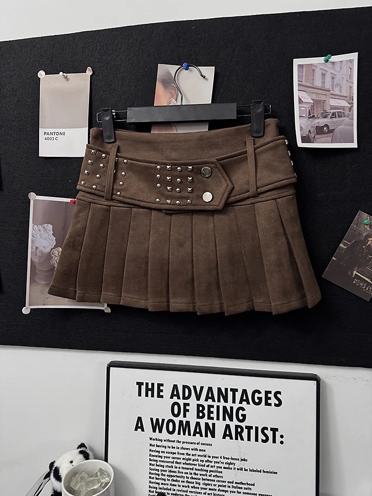 Retro American Low Waist Belted Pleated Skirt Women's Autumn Winter Spicy Briti Sle f Body Skirt Ci Walk Tour
Retro American Low Waist Belted Pleated Skirt Women's Autumn Winter Spicy Briti Sle f Body Skirt Ci Walk Tour