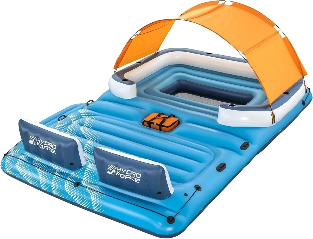 Bestway CoolerZ Tropical Breeze Party Island, Large 6 Person Adult Inflatable Lounger Lake Float
Bestway CoolerZ Tropical Breeze Party Island, Large 6 Person Adult Inflatable Lounger Lake Float