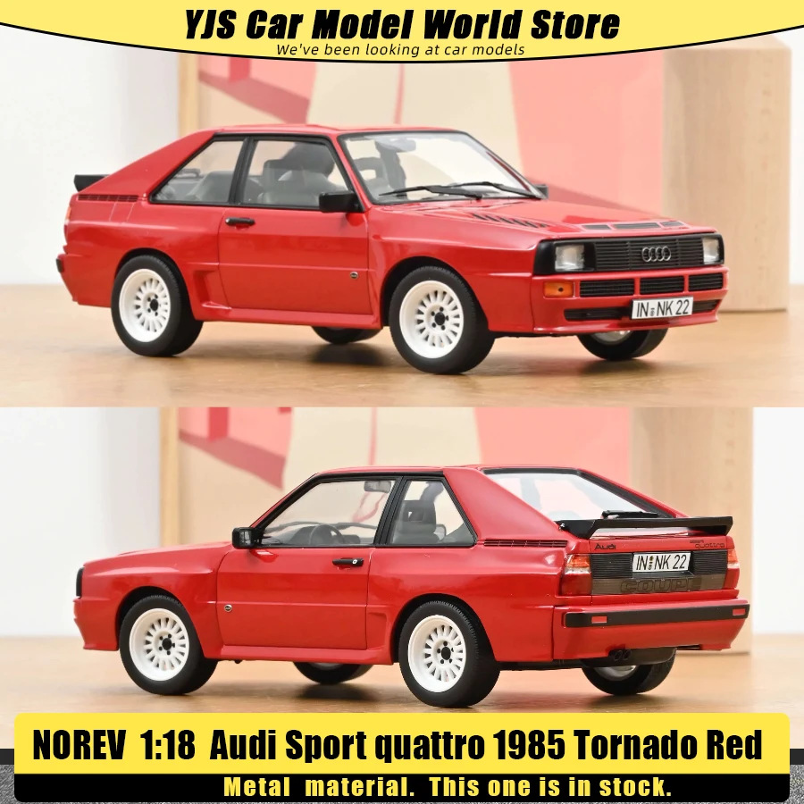 NOREV Diecast model 1:18 Audi Sport quattro 1985 model Car model decoration Holiday gift collection
NOREV Diecast model 1:18 Audi Sport quattro 1985 model Car model decoration Holiday gift collection