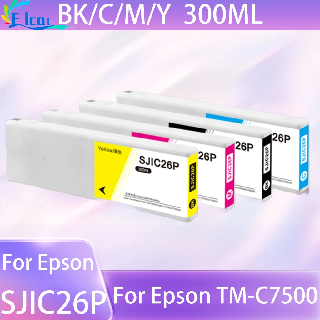 SJIC26P Ink Cartridge Compatible SJIC26P Ink Cartridge For Epson TM-C7500 C7500 Printer Ink Cartridge 300ml Pigment Ink
SJIC26P Ink Cartridge Compatible SJIC26P Ink Cartridge For Epson TM-C7500 C7500 Printer Ink Cartridge 300ml Pigment Ink