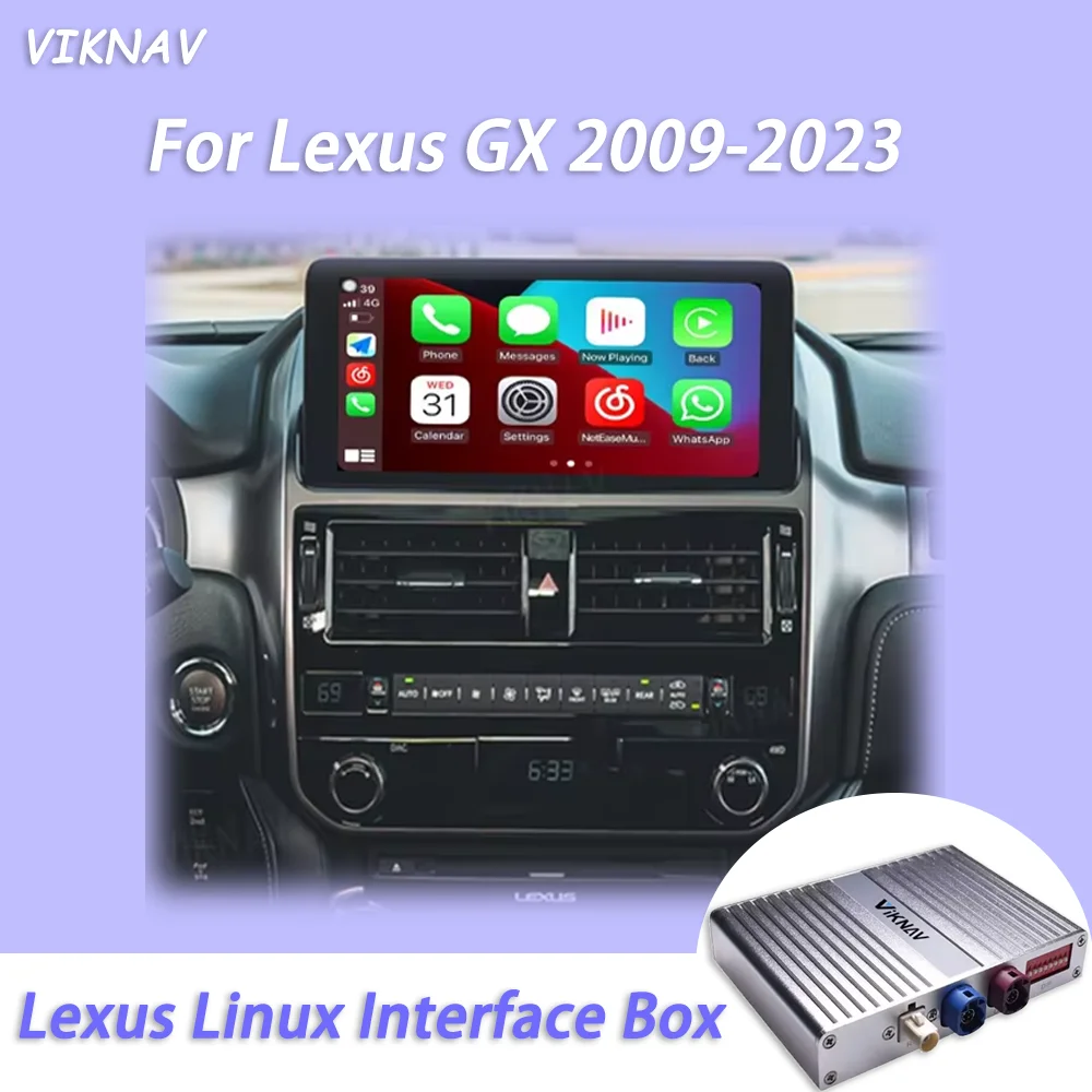 Коробка декодера Viknav Linux для Lexus GX 2009-2023 беспроводной CarPlay Android Auto
Коробка декодера Viknav Linux для Lexus GX 2009-2023 беспроводной CarPlay Android Auto